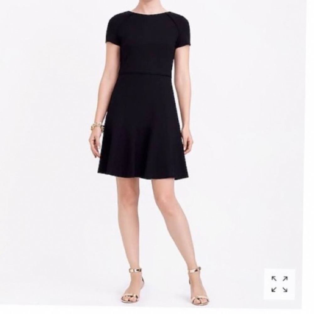 J Crew A-Line Black Dress Size 6